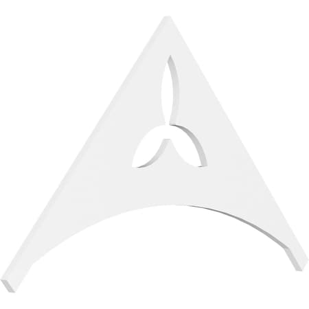 Ekena Millwork Pitch Naple Architectural Grade PVC Gable Pediment, 48"W x 28"H x 1"P (14/12) GPP048X028X100NAP